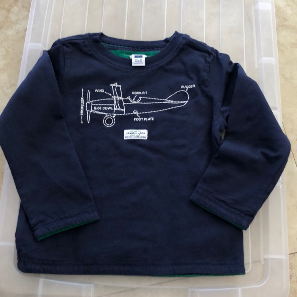Janie and Jack reversible T-shirt 18-24mos